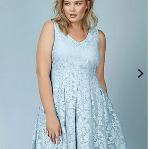 Torrid Blue lace dress